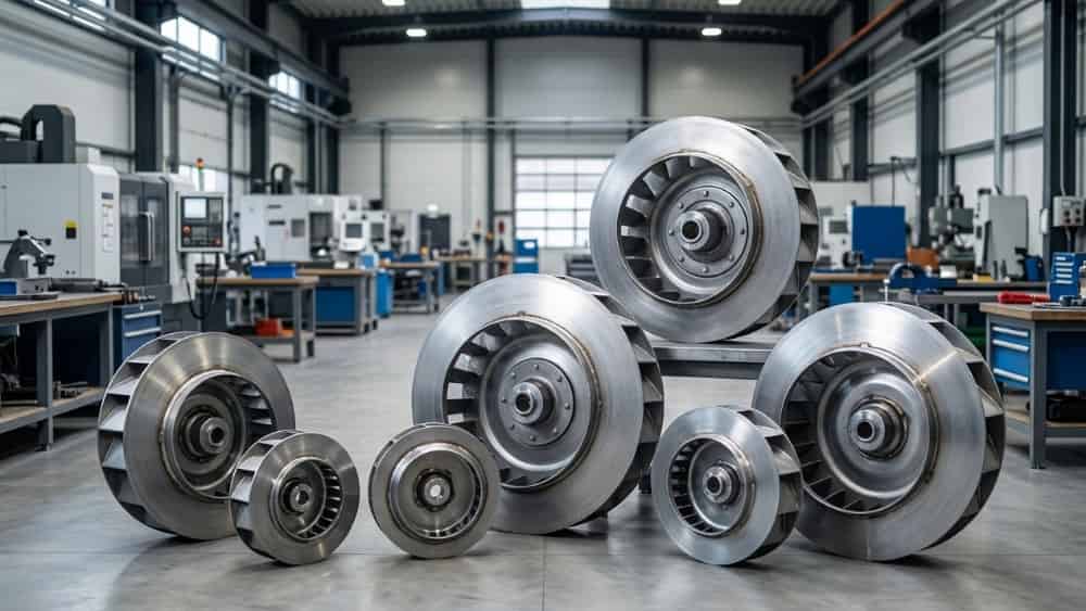 Manufacturer of backward centrifugal fan impeller in different dimensions